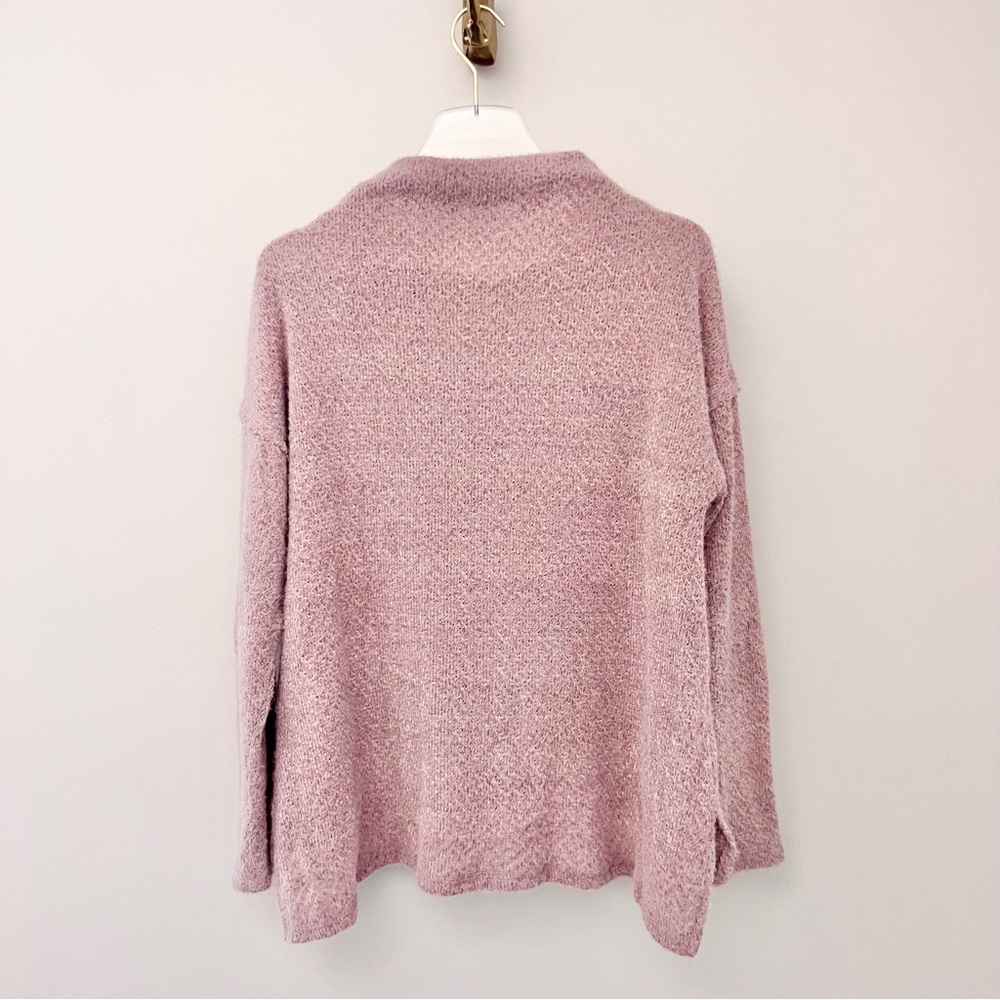 Anthropologie Lavender Soft Mock Neck Sweater - Picture 7 of 11